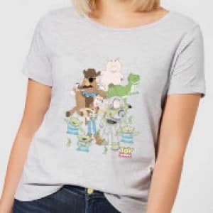 Toy Story Group Shot Womens T-Shirt - Grey - 3XL
