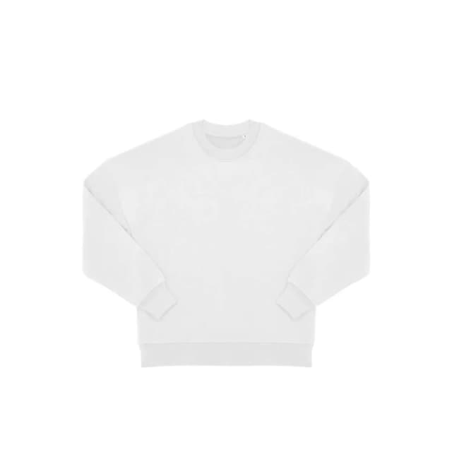 B&C Mens Influence Crew Neck Sweatshirt in White Size: XS White Male XS