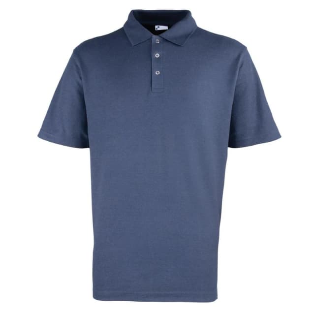 Premier Premier Men Pique Stud Front Polo Shirt in Navy Size: X-Small Navy XS Male 5063693792459