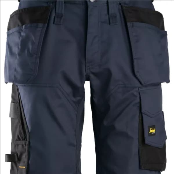 Snickers AllroundWork Stretch Loose Fit Work Shorts Holster Pockets - Navy/Black - 44
