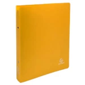 Exacompta Ring Binder 54696E Semi Rigid Polypropylene A4 30 mm 2 ring Yellow Pack of 15