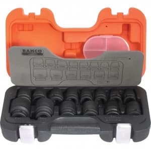 Bahco 10 Piece 1/2" Drive Deep Impact Socket Set 1/2"