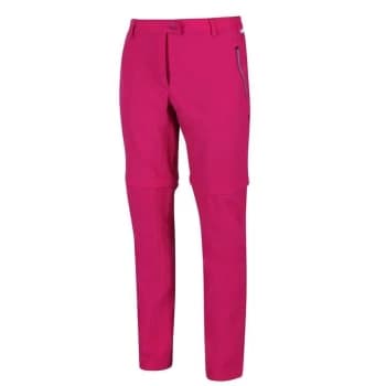 Regatta Womens Highton Stretch Zip Off Trousers(Regular L - Red