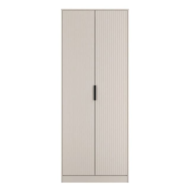 Ready Assembled 2 U Menai Double Wardrobe (Ready Assembled) in Taupe Size: Large Taupe Unisex Large