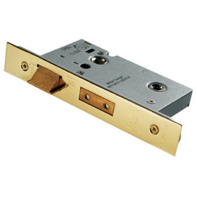 Loops Architectural Tubular Locking Bathroom Door Latch 64mm Stainless Brass Metallics unisex