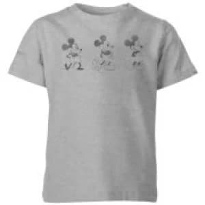 Disney Evolution Three Poses Kids T-Shirt - Grey - 11-12 Years