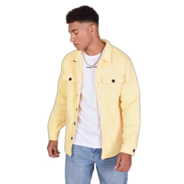 Project X Paris Basic button-down overshirt Project X Paris Jaune Male S