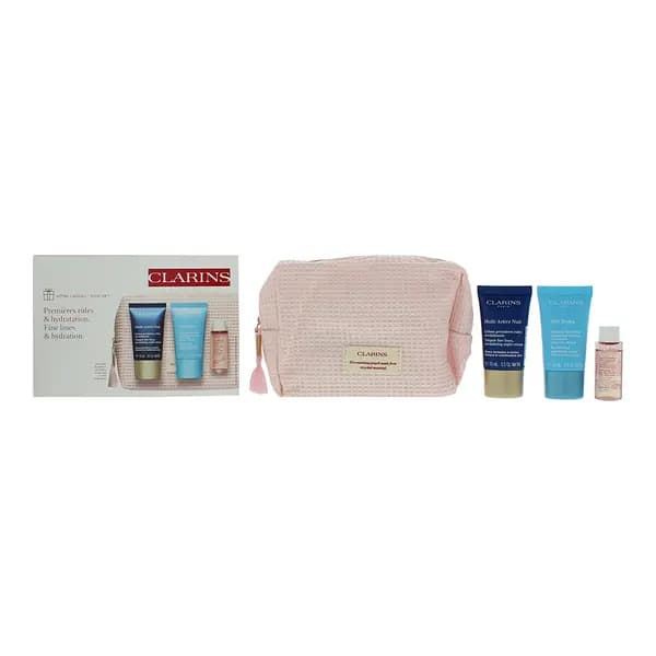 Clarins Skincare 3 Piece Gift Set: Cream Mask 15ml - Night Cream 15ml - Micellar Cleansing Water 10ml