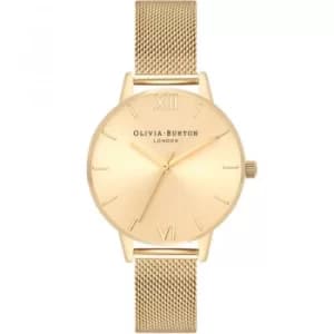 Sunray Dial Gold Mesh Watch