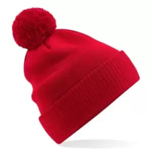 Beechfield Snowstar Organic Cotton Beanie (One Size) (Classic Red)