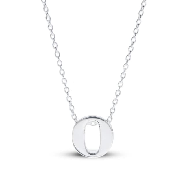 Be You Sterling Silver lowercase Initial Necklace Silver female O