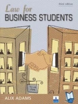 Law for Business Students by Ms Alix Adams Book