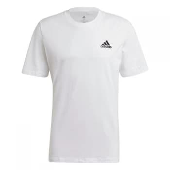 adidas Mens Essentials Linear T-Shirt - White