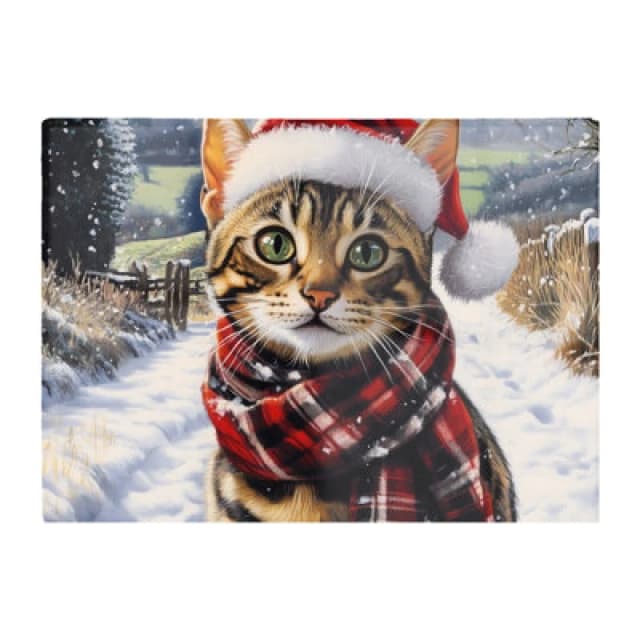 Warren Reed Designer Christmas Bengal Glass Chopping Board