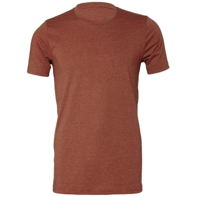 Bella + Canvas Mens Heather Cvc Short Sleeve T-Shirt in Brown Size: Medium Brown Male M