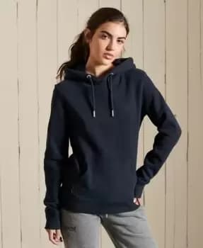 Superdry Womens Vintage Logo Embroidered Hoodie Navy / Eclipse Navy - Size: 6