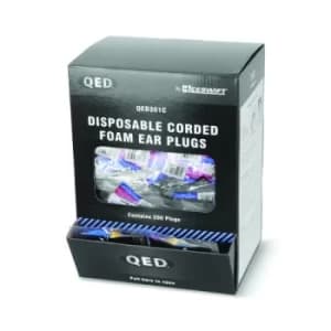 QED Corded Disposable Ear Plug SNR39db (Pack of 200) QED301C