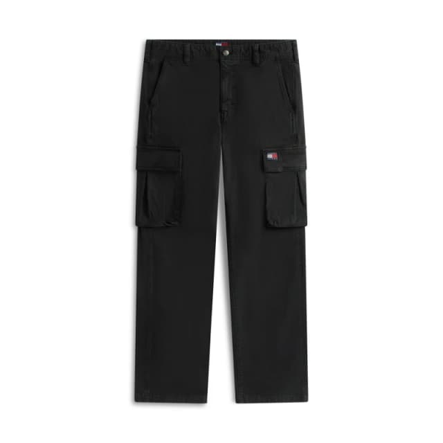 Tommy Jeans Mens Otis Canvas Cargo Trousers Black male M