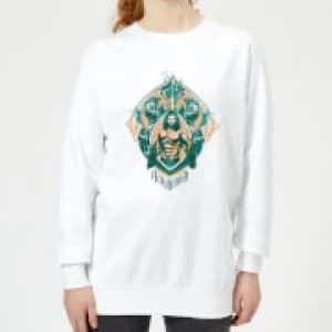 Aquaman Seven Kingdoms Womens Sweatshirt - White