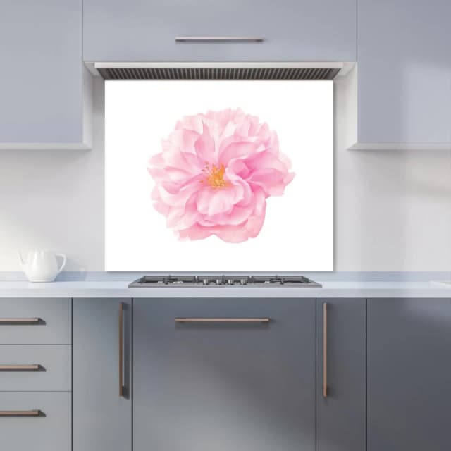 Warren Reed - Designer Single Cherry Blossom Kitchen Splashback in Pink Size: 600mm x 650mm Pink Unisex 600mm x 650mm