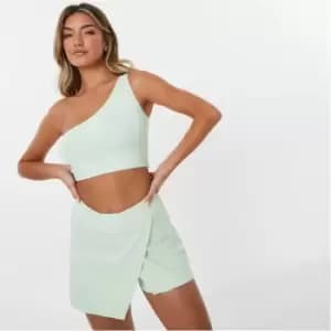 Slazenger Sofia Richie One Shoulder Top - Green