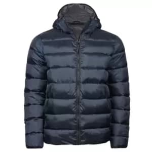 Tee Jays Unisex Adult Lite Hooded Padded Jacket (L) (Navy Blue)