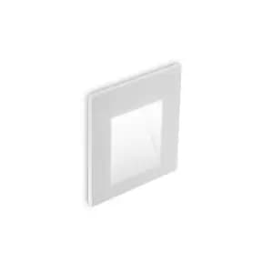 Bit LED Outdoor Square Recessed Wall Light White IP65, 3000K