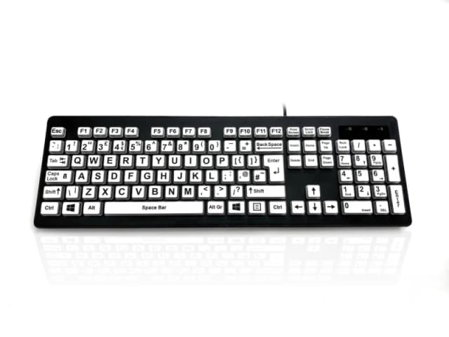 Accuratus KYB-RAINBOW2-BLK keyboard Home USB QWERTY UK English Black.