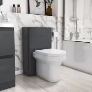 500mm Dark Grey Back to Wall Toilet Unit Only - Pendle