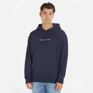 Tommy Jeans Linear Logo Cotton-Blend Hoodie - L