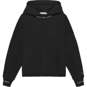 Calvin Klein Jeans Intarsia Fleece Hoodie - Black