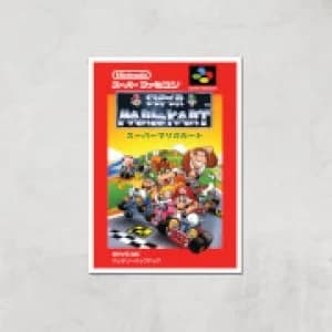 Nintendo Retro Super Mario Kart Cover Art Print - A4 - Print Only
