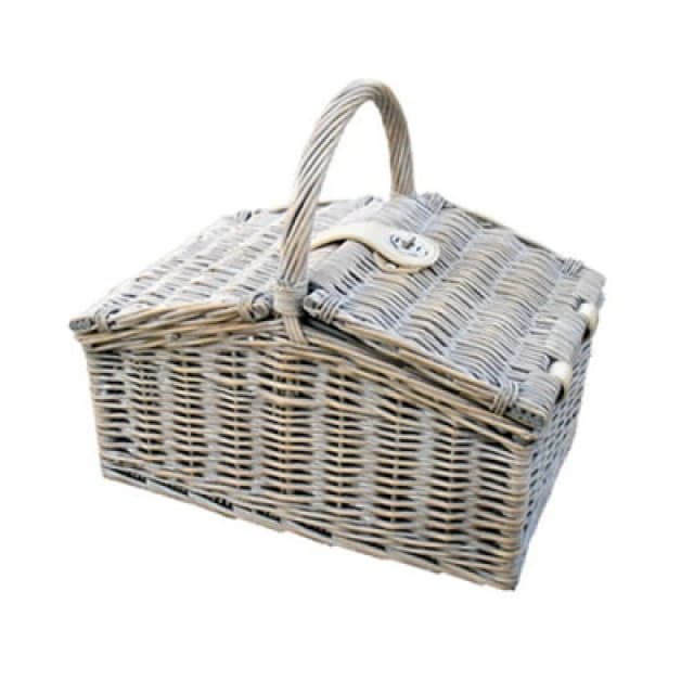 Red Hamper Pr041/home Wicker Provence Medium Farmhouse Empty Picnic Basket