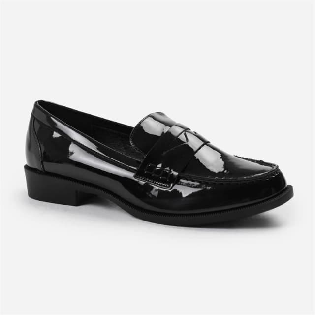 Wheres That From Houston Slip On Loafer In Black Patent Black Patent female 4