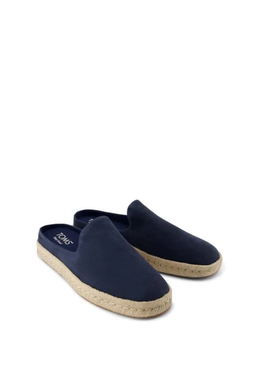 TOMS Mens Santiago Mule in Navy Size: 9 Navy Male 9