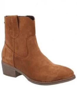 Hush Puppies Iva Ankle Boots - Tan
