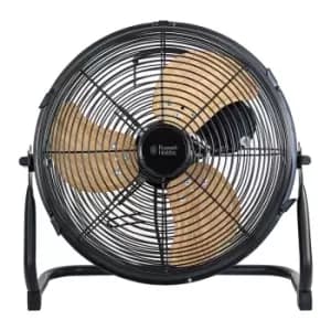 Russell Hobbs RHGF1221WDB 12" High Velocity Floor Fan - Wood & Black
