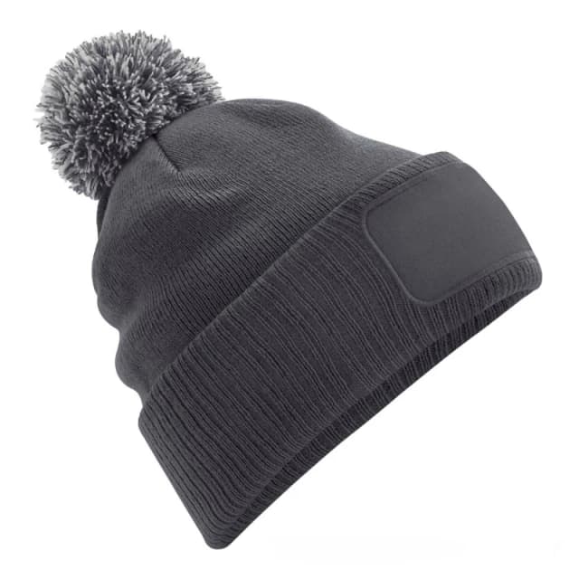 Beechfield Beechfield Men Snowstar Printers Beanie in Grey Grey One Size Male 5063300941003