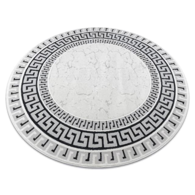 RugsX Allure Rug in White Size: 150cm diameter White Unisex 150cm diameter