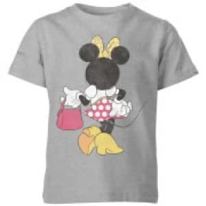 Disney Minnie Mouse Back Pose Kids T-Shirt - Grey - 11-12 Years