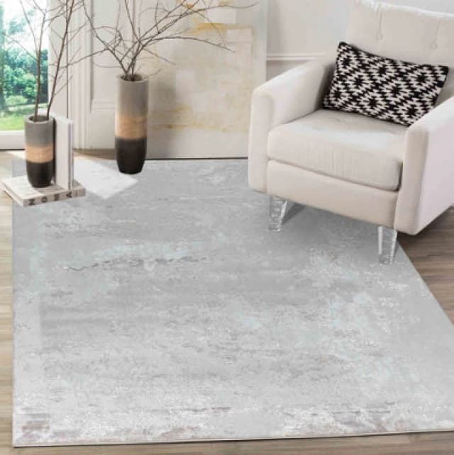 Modern Abstract Sprayed Grunge Texture Area Rugs Stone 80X150 Cm