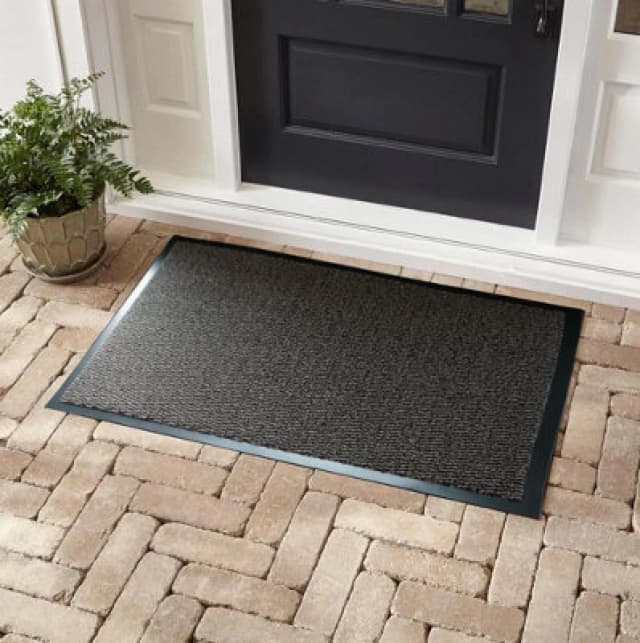 Door Mats Hallway Runners Non Slip Outdoor Indoor-Kitchen Floor Mats Rubber Back Dirt Trapper Brown 40X60 Cm