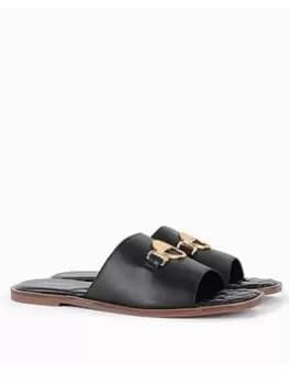 Barbour Pansy Leather Sandal - Black