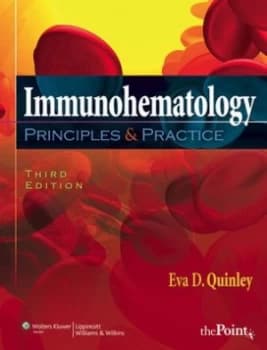 Immunohematology by Eva D. Quinley Hardback