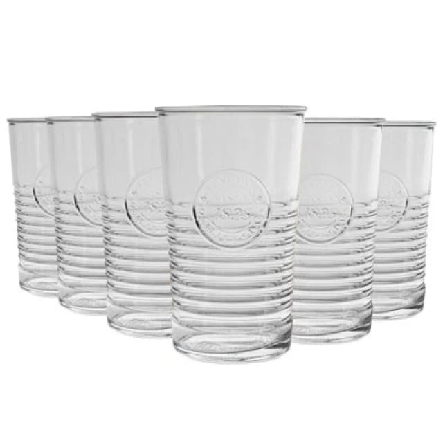 Bormioli Rocco Officina 1825 Highball Glasses - 475ml - Pack of 6 Clear