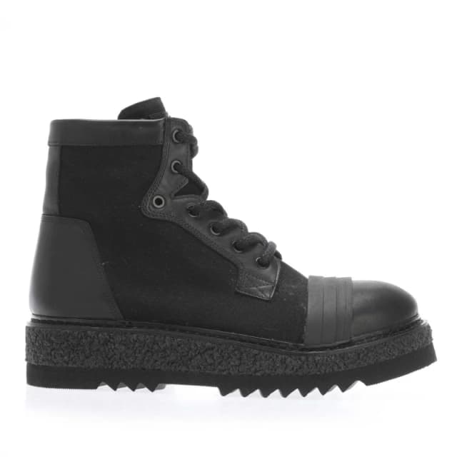 Armani Canvas Calf Boots - Black 6