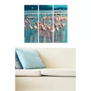 MDF1484781 Multicolor Decorative MDF Painting (3 Pieces)