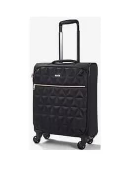 Rock Luggage Jewel SA57601 4 Wheel Spinner Cabin Black Suitcase