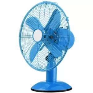 Premier Housewares - Blue Desk Fan