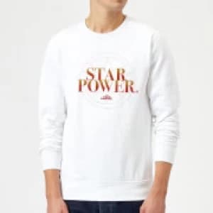 Captain Marvel Star Power Sweatshirt - White